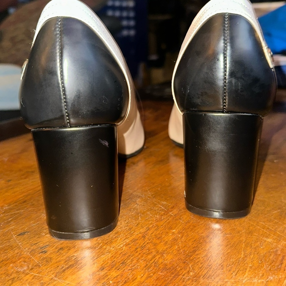Tommy Hilfiger leather block heel shoes. EUC size 10 - Picture 7 of 10